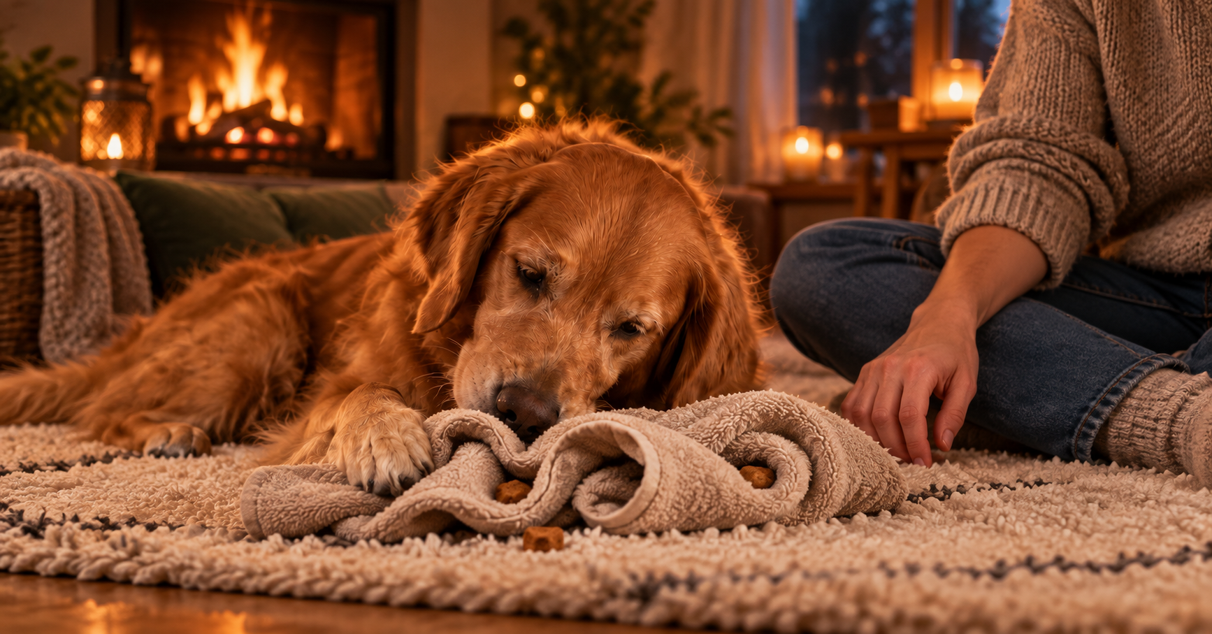 Hund an Silvester beschäftigen: 3 Ideen für ruhige Momente