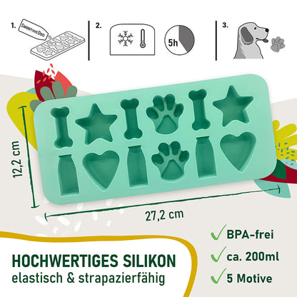Hundesmoothie Eiswürfelform Bundle
