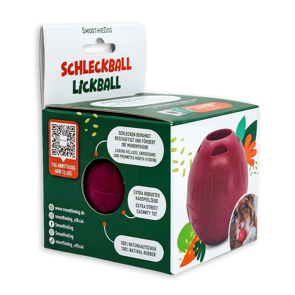 Ein Schleckball Einzeln in seiner Verpackung.